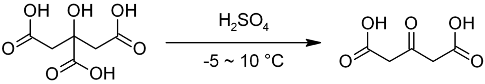 Synthese von Acetonedicarbonsäure aus Citronensäure