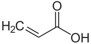 Struktur von Acrylsäure