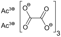 Strukturformel von Actinium(III)-oxalat