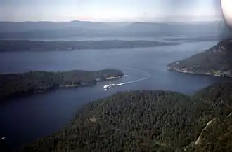 Westlicher Teil von Active Pass