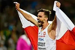 Freude über seinen Erfolg: Vizeweltmeister Adam&nbsp;Kszczot