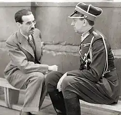 Adam Papée mit Władysław Segda (links, 1934)