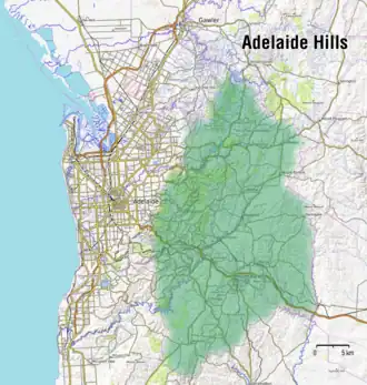 Gebiet der Adelaide Hills