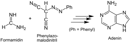 Übersicht zur Synthese von Adenin