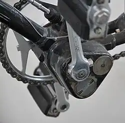 Tretlagerschaltung mit 3 Gängen der Firma Adler von 1936