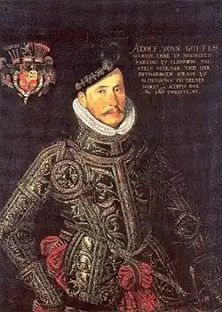 Adolf von Holstein wollte Reichsadmiral werden, das Admiralswerk scheiterte jedoch 1576