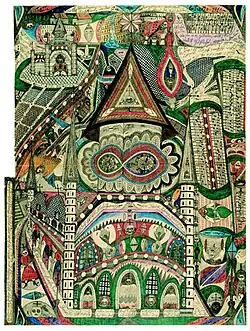 Adolf Wölfli: Die Skt-Wandanna-Kathedrale in Band-Wand, 1910