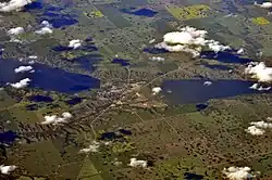 Luftbild von Fort Qu'Appelle