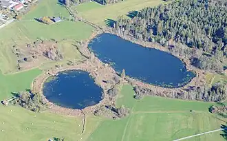 Hofsee (rechts) und Katzensee (links)