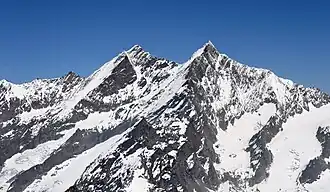 Dom (links) und Täschhorn (rechts)