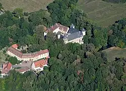 Luftbild des Schlossparks (2022)