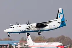 Fokker 50 der Aero Mongolia