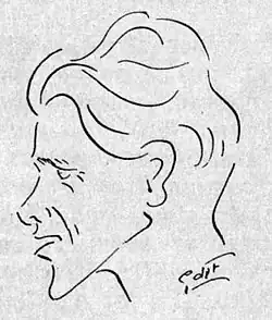 Agathon Lepève (hier in einem Cartoon) schied als Vierter des ersten Halbfinals&nbsp;aus