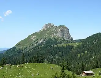 Blick von der Sebenalm zum Aggenstein