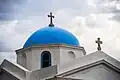 Kirche auf Mykonos als Beispiel der Kykladischen Architektur