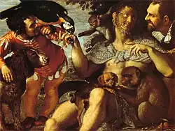 Arrigo Peloso, Pietro Matto und Amon Nano („der Haarige Heinrich, der verrückte Pietro und Amon der Zwerg“), ca. 1598, Museo di Capodimonte, Neapel