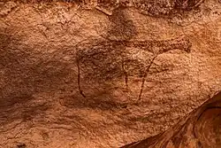 Umrisszeichnung eines Rinds