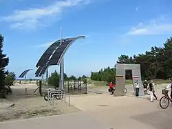 Grenzübergang nach Polen in Strandnähe