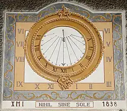 Sonnenuhr in Aiguilles