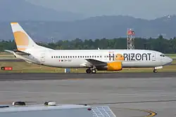 Künstlerische Darstellung der Boeing 737-400 der Air Horizont