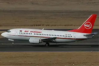 Ehemalige Boeing 737-500 der Air Malawi