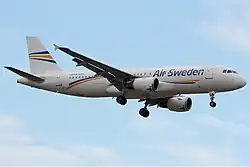 Airbus A320-200 der Air Sweden