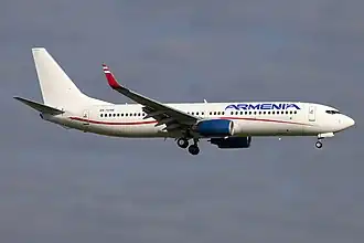 Boeing 737-800 (EK73705) der Armenia Aircompany