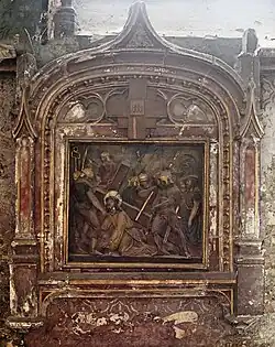 Station 3: Jesus fällt zum ersten Mal.