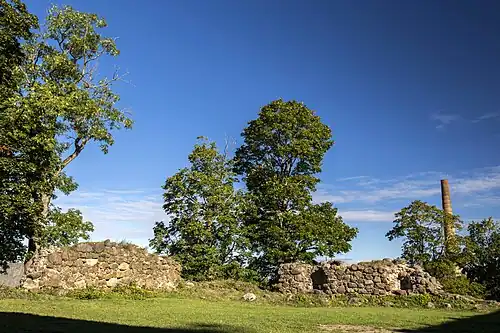Blick zur Nordwestecke der Burg (2022)