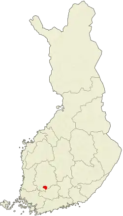 Lage von Akaa in Finnland