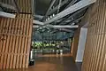 Innenansicht der Akademie des Jüdischen Museums Berlin, Blick zum Garten der Diaspora