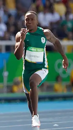 Akani Simbine Rang vier in 10,02&nbsp;s