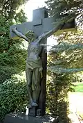 Crucifixus, Grabstelle der kath. Geistlichen, Hauptfriedhof, Neuer Teil Feld Nr. 14, Krefeld