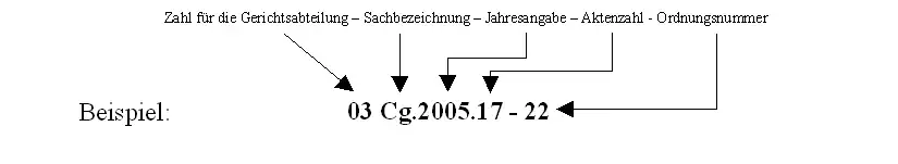 Bildung von Aktenzeichen in Liechtenstein (Gerichte) – Das Aktenzeichen