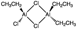 Strukturformel von Triethyldialuminiumtrichlorid