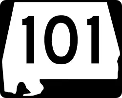 Straßenschild der Alabama State Route 101
