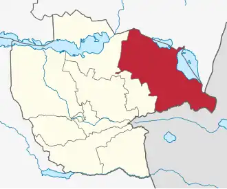 Lage im Oblys Schetissu