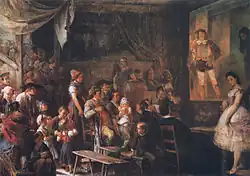 Vorstellung in einem Bauerntheater