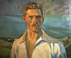 Selbstporträt am Attersee, 1911