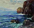 Brandung an der Felsenküste (spätestens 1934)
