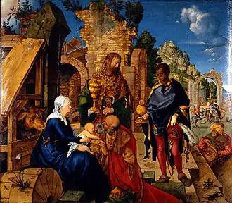 Anbetung der Könige; Ölgemälde von Albrecht Dürer, 1504