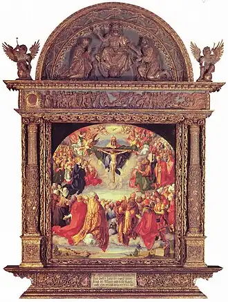 Landauer Altar (Dürer ganz rechts unten)