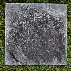 Albrecht Mayer-Seiler (1875–1952), Maler, Lithograph, Kunstpädagoge. Anna Mayer-Seiler (1877–1958) Grab auf dem Friedhof am Hörnli