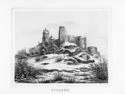 Ansicht von Südwesten (um 1850)