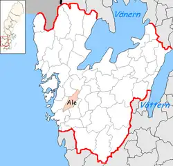 Lage der Gemeinde Ale