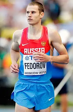Alexei Fjodorow Rang neun mit 16,42&nbsp;m