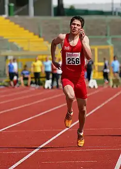 Alexander John Rang sechs in 13,68&nbsp;s