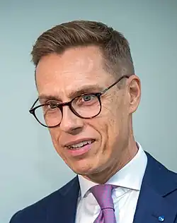 Amtierender finnischer Präsident Alexander Stubb (KOK)