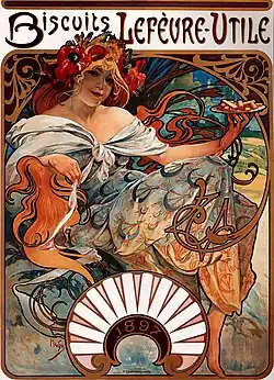 Alfons Mucha, Reklameplakat 1896.