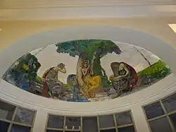 Alfred Marxer (1876–1945) Maler, Grafiker. Wandgemälde 1909. Urnenhalle, Friedhof Feldli, St. Gallen